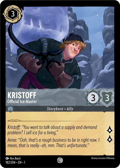 Kristoff - Official Ice Master (182/204) [The First Chapter] - Lorcana Single