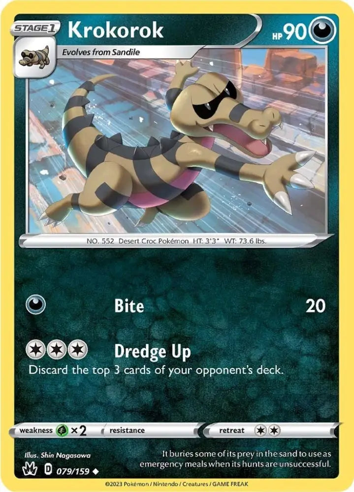 Krokorok (079/159) [Sword & Shield: Crown Zenith] - Pokemon Single