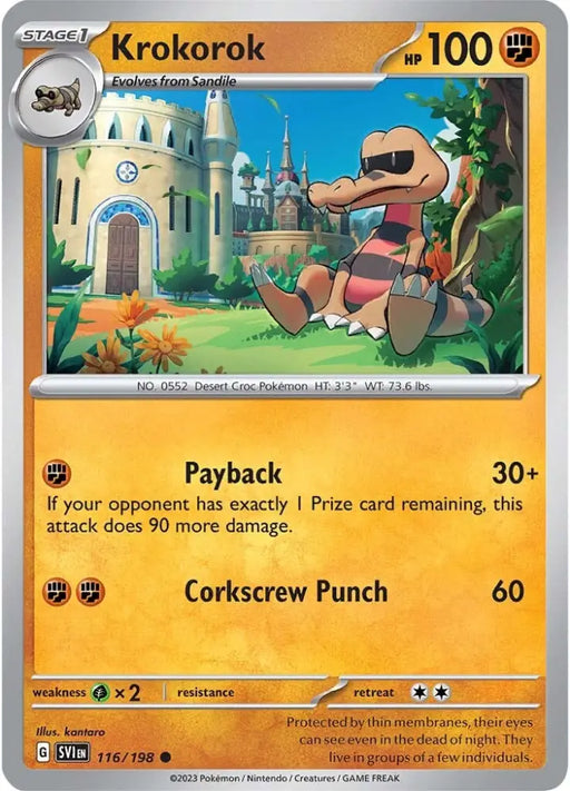 Krokorok (116/198) [Scarlet & Violet: Base Set] - Pokemon Single