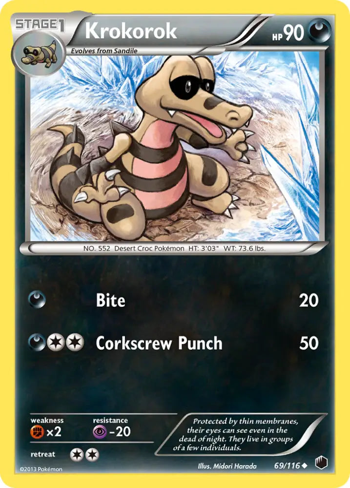 Krokorok (69/116) [Black & White: Plasma Freeze] - Pokemon Single