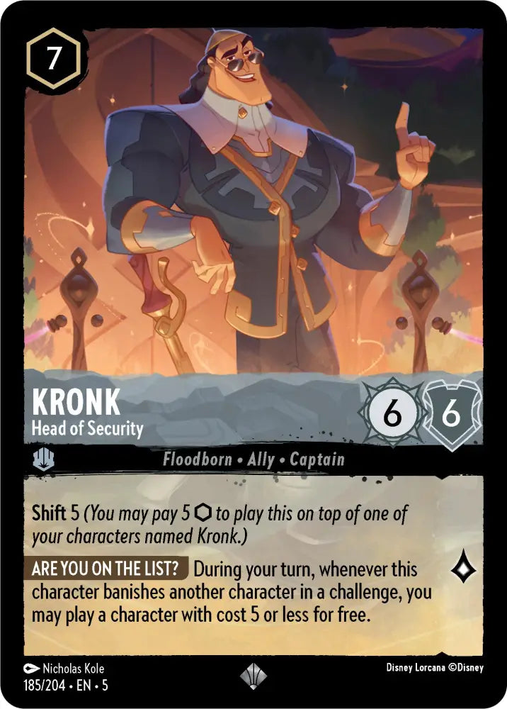 Kronk - Head of Security (185/204) [Shimmering Skies] - Lorcana Single
