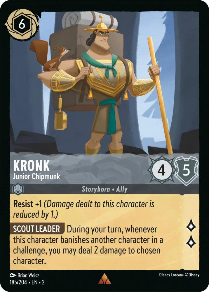 Kronk - Junior Chipmunk (185/204) [Rise of the Floodborn] - Lorcana Single