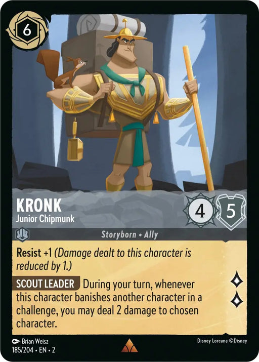 Kronk - Junior Chipmunk (185/204) [Rise of the Floodborn] - Lorcana Single
