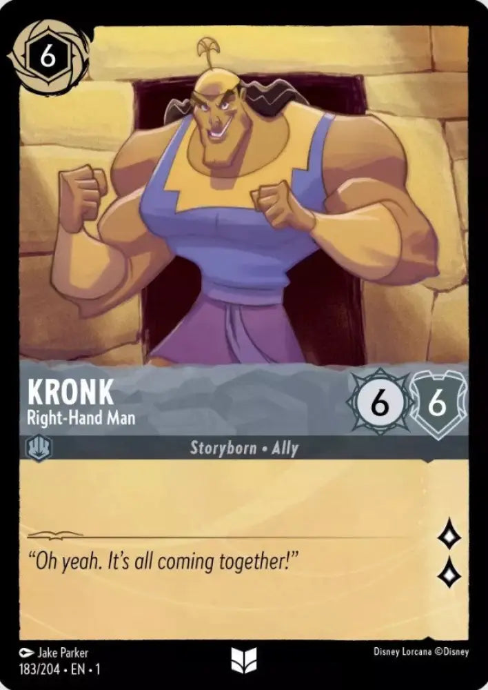 Kronk - Right-Hand Man (183/204) [The First Chapter] - Lorcana Single