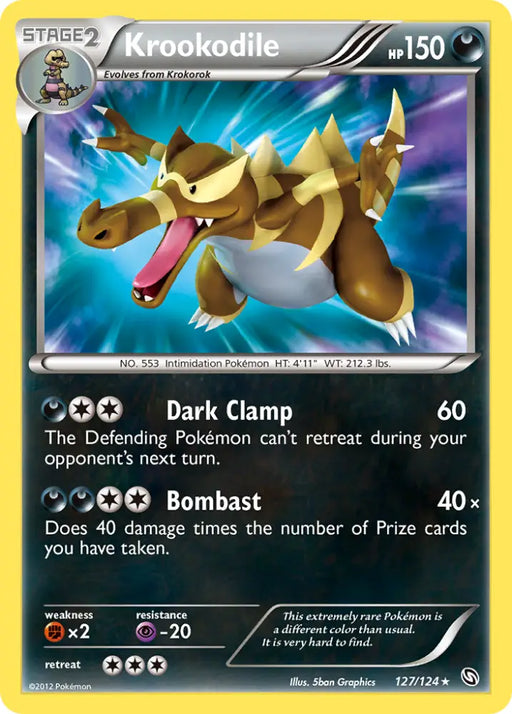 Krookodile (127/124) [Black & White: Dragons Exalted] - Pokemon Single