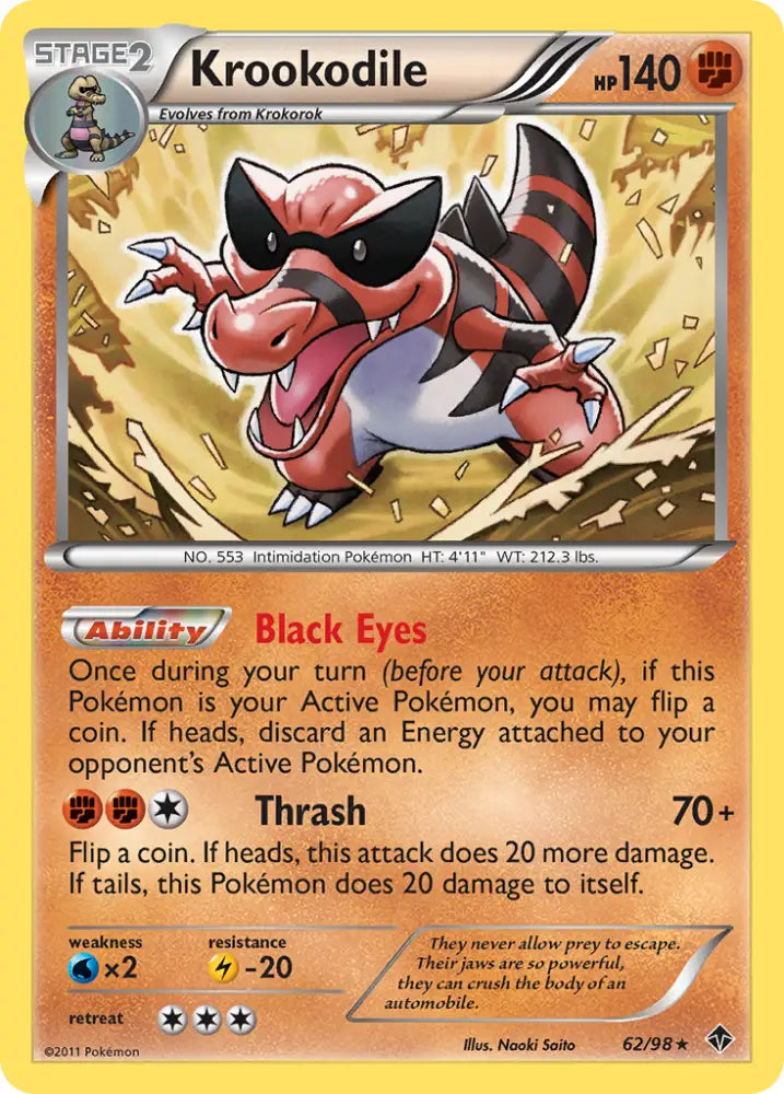 Krookodile (62/98) [Black & White: Emerging Powers] - Pokemon Single