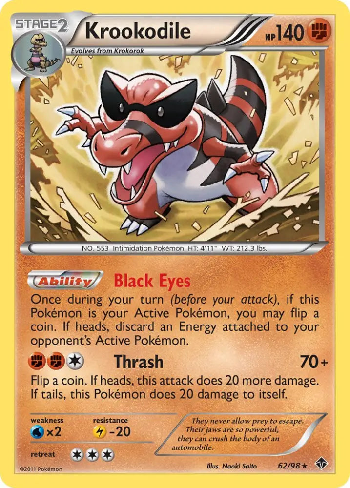 Krookodile (62/98) (Theme Deck Exclusive) [Black & White: Emerging Powers] - Pokemon Single