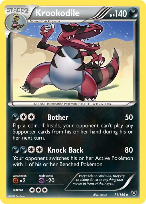 Krookodile (71/146) [XY: Base Set] - Pokemon Single