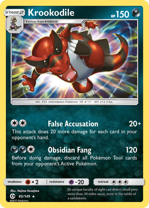 Krookodile (85/149) [Sun & Moon: Base Set] - Pokemon Single