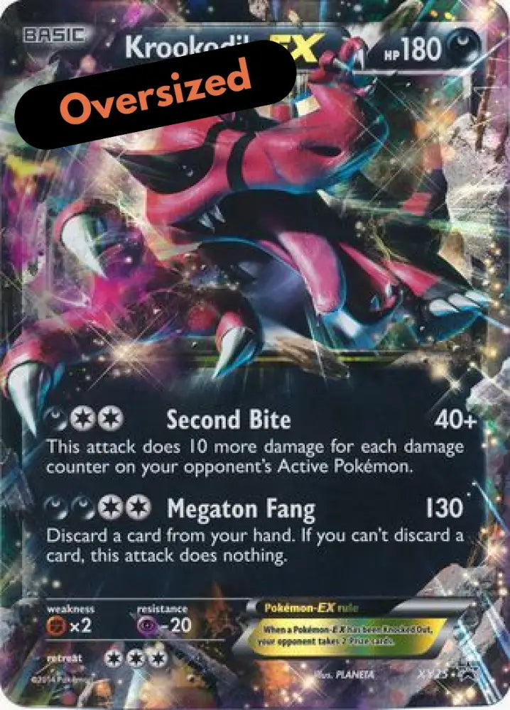 Krookodile EX (XY25) (Jumbo Card) [XY: Black Star Promos] - Pokemon Single