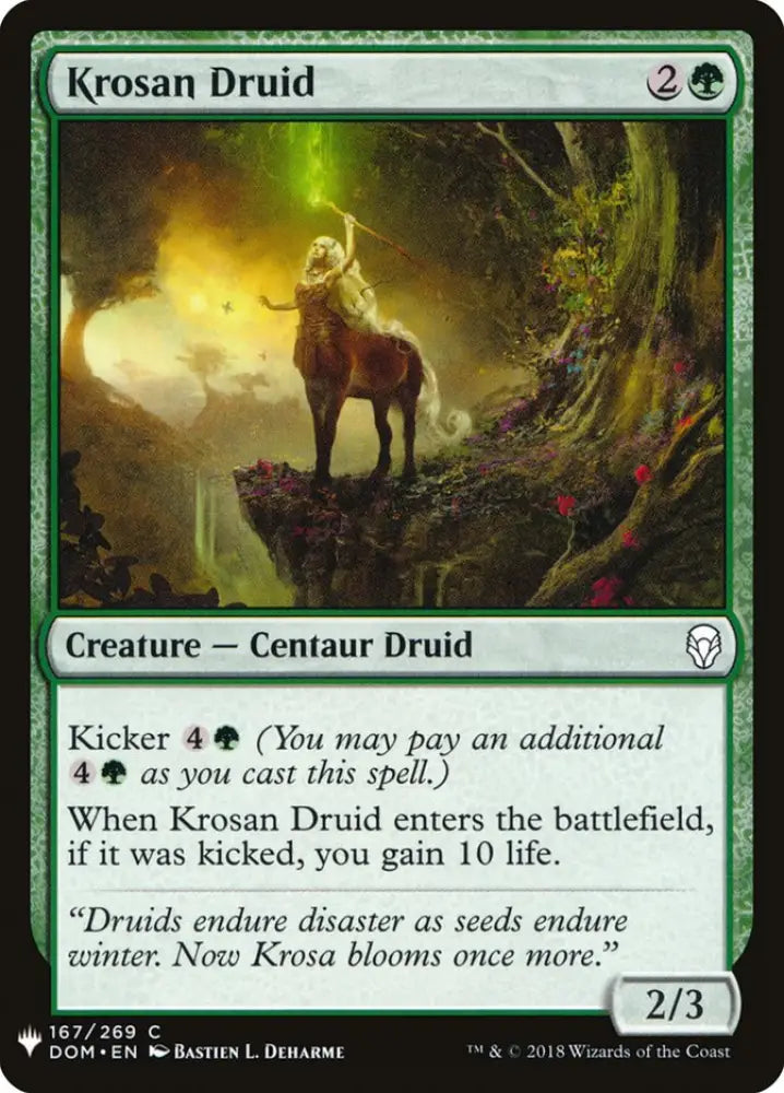 Krosan Druid [Mystery Booster] - MTG Single
