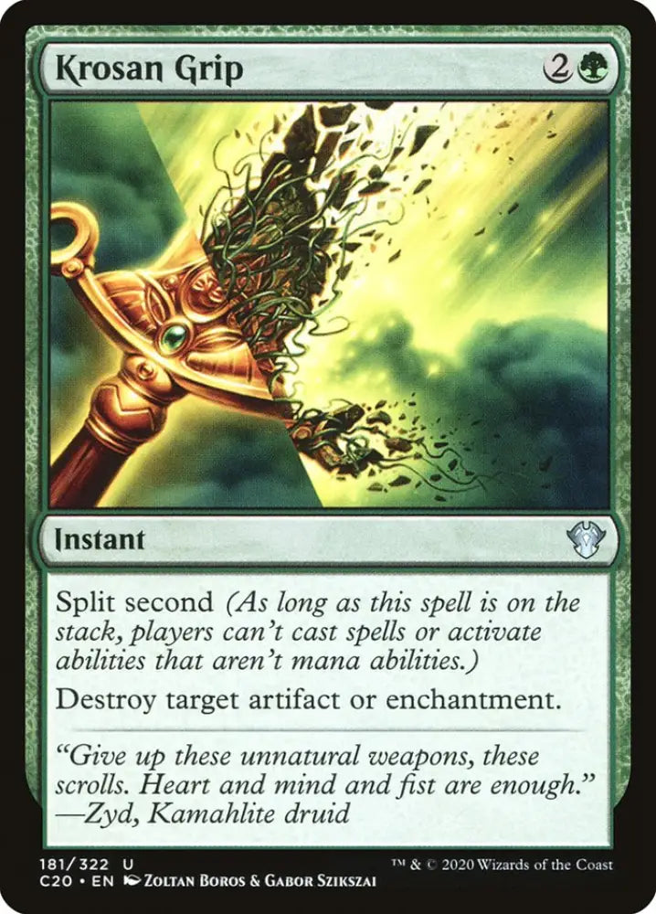 Krosan Grip [Commander 2020] - MTG Single