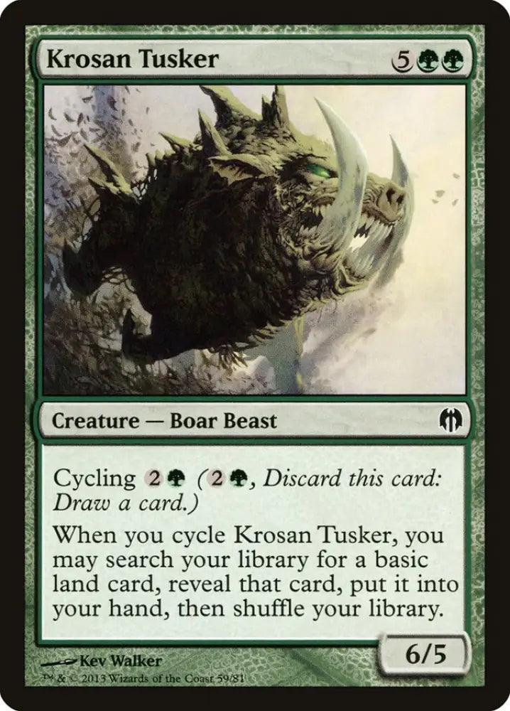 Krosan Tusker [Duel Decks: Heroes vs. Monsters] - MTG Single