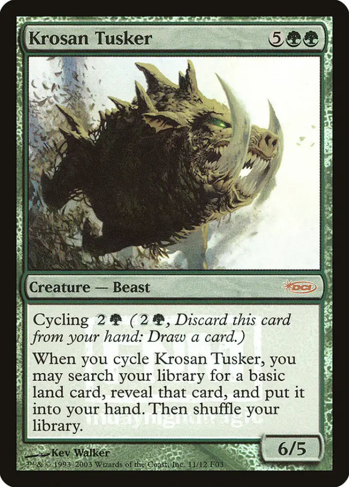 Krosan Tusker [Friday Night Magic 2003] - MTG Single