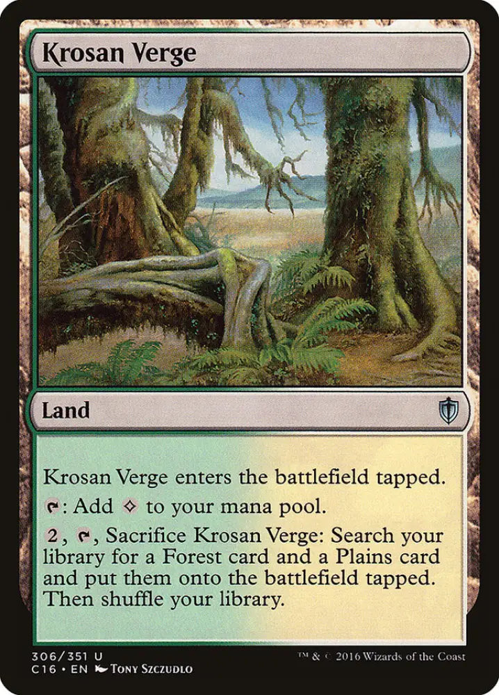 Krosan Verge [Commander 2016] - MTG Single