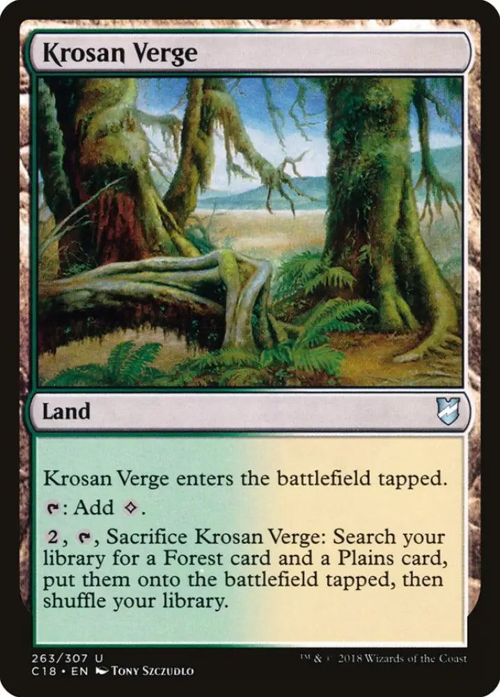 Krosan Verge [Commander 2018] - MTG Single