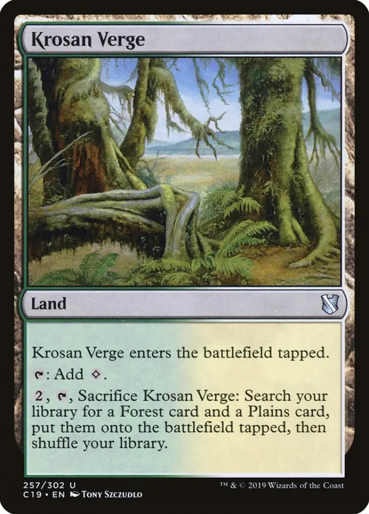 Krosan Verge [Commander 2019] - MTG Single