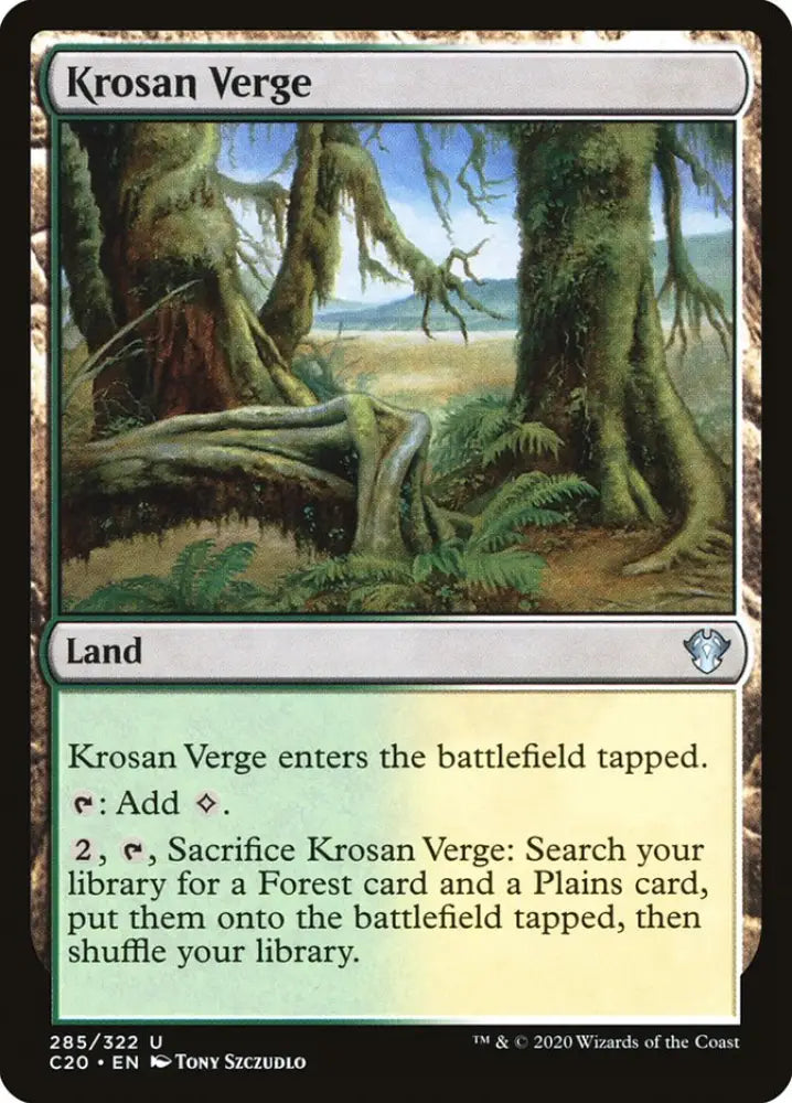 Krosan Verge [Commander 2020] - MTG Single