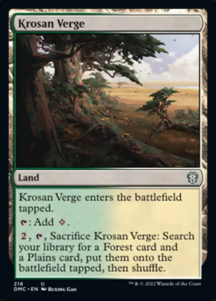 Krosan Verge [Dominaria United Commander] - MTG Single