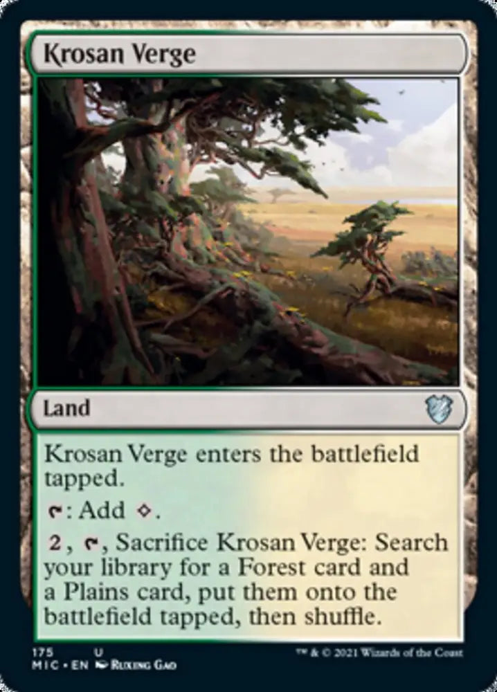 Krosan Verge [Innistrad: Midnight Hunt Commander] - MTG Single