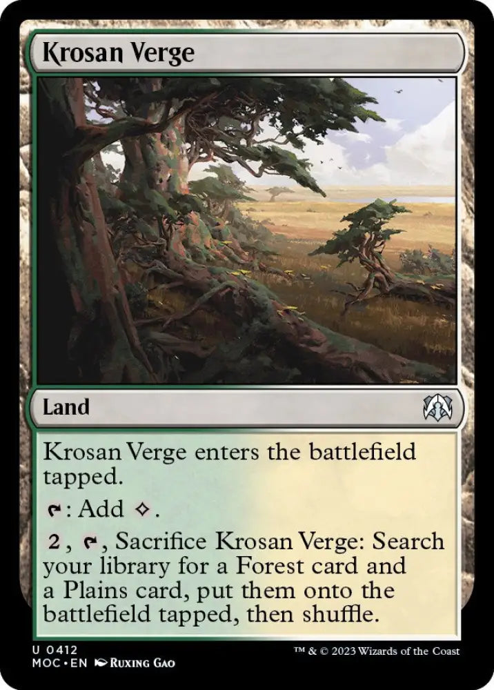 Krosan Verge [March of the Machine Commander] - MTG Single