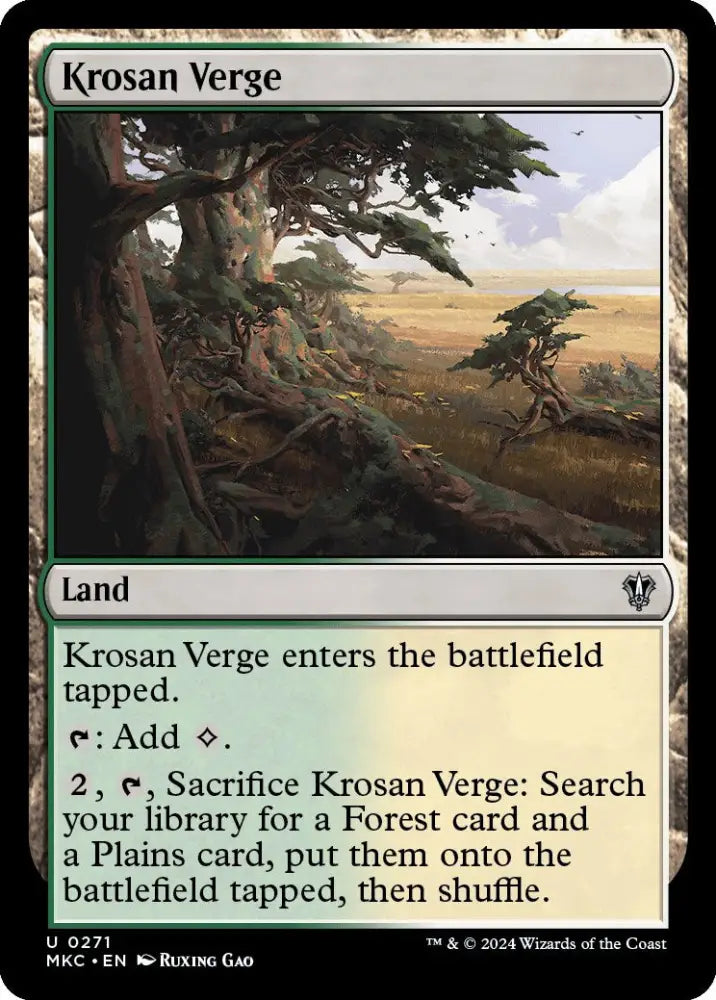 Krosan Verge [Murders at Karlov Manor Commander] - MTG Single