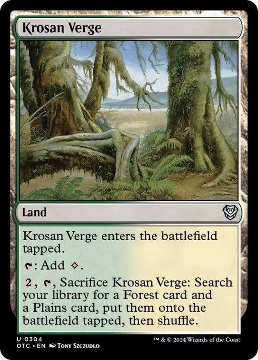 Krosan Verge [Outlaws of Thunder Junction Commander] - MTG Single