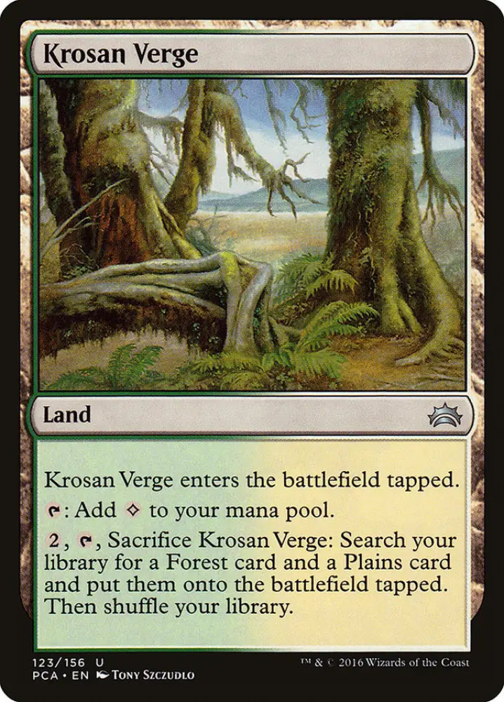 Krosan Verge [Planechase Anthology] - MTG Single