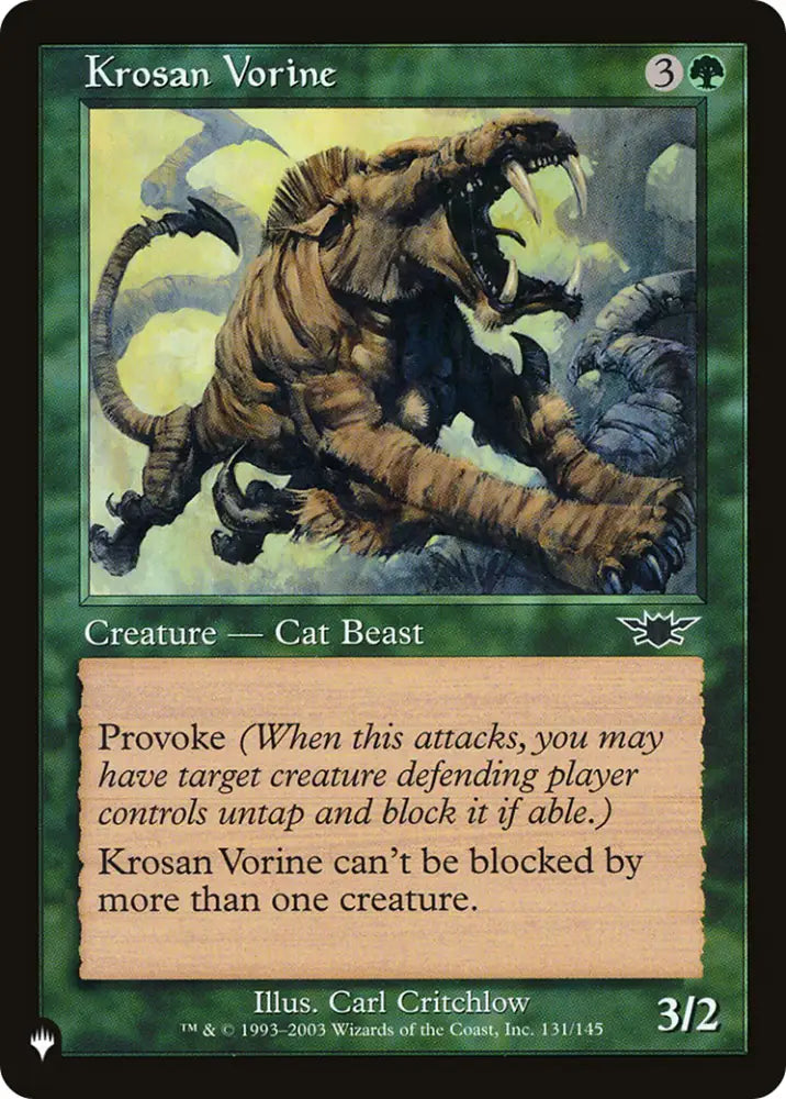 Krosan Vorine [The List] - MTG Single
