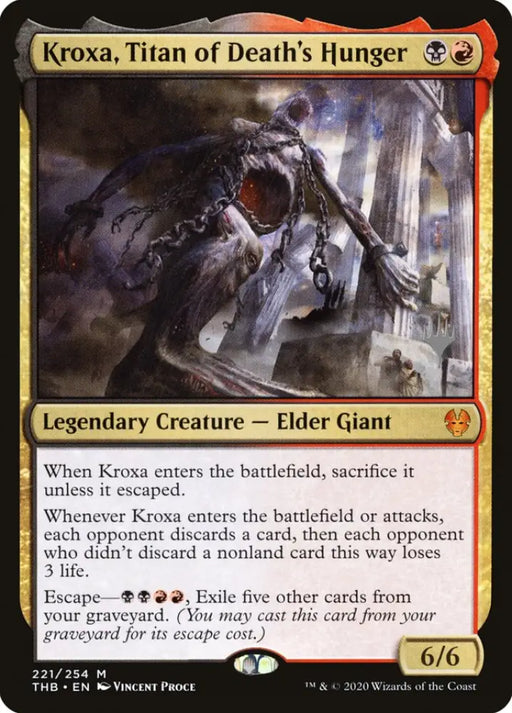 Kroxa Titan of Death’s Hunger (Promo Pack) [Theros Beyond Death Promos] - MTG Single