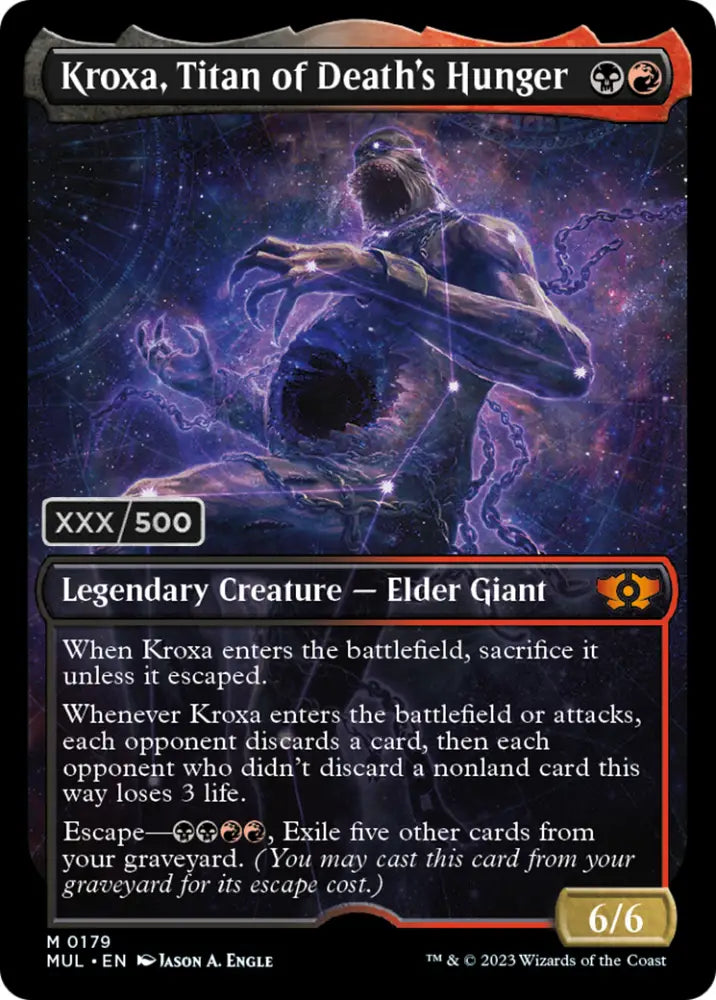 Kroxa Titan of Death’s Hunger (Serialized) [Multiverse Legends] - MTG Single
