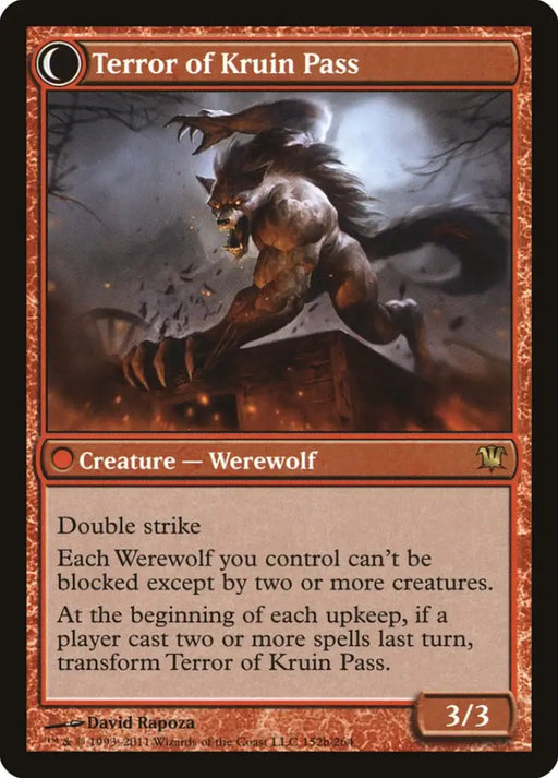 Kruin Outlaw // Terror of Kruin Pass [Innistrad] - MTG Single