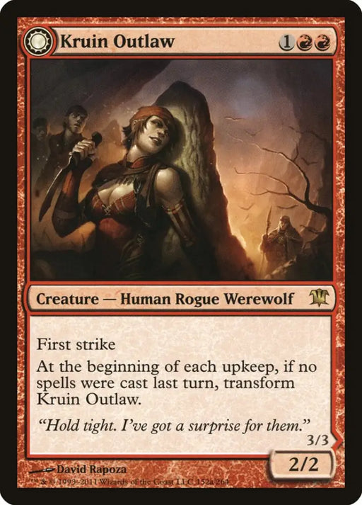 Kruin Outlaw // Terror of Kruin Pass [Innistrad] - MTG Single