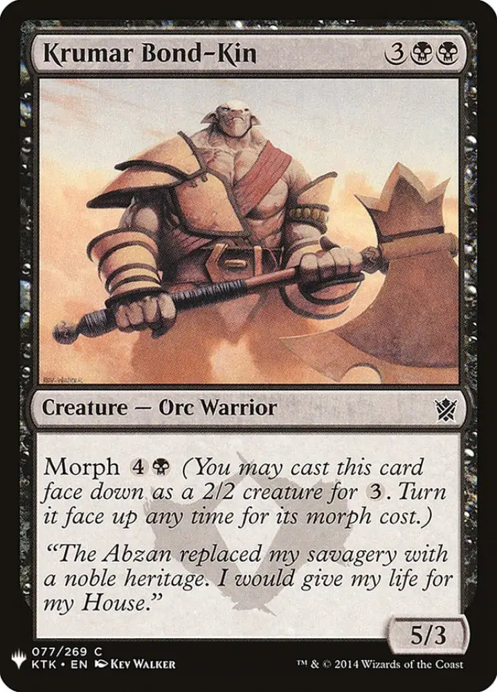 Krumar Bond-Kin [Mystery Booster] - MTG Single