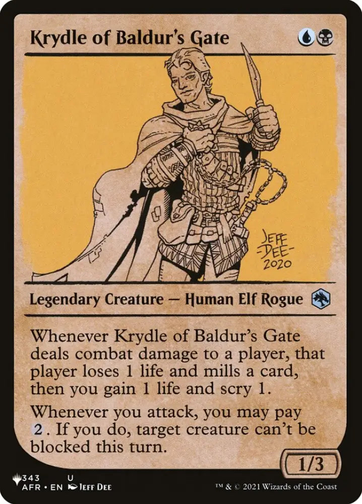 Krydle of Baldur’s Gate (Showcase) [The List] - MTG Single