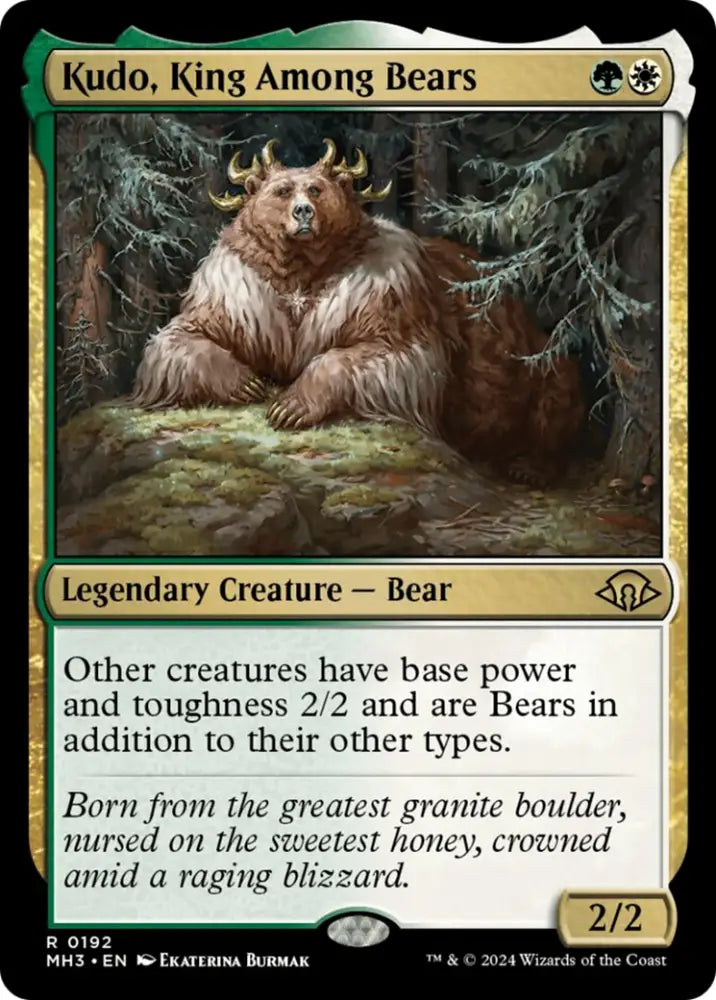 Kudo King Among Bears [Modern Horizons 3] - MTG Single