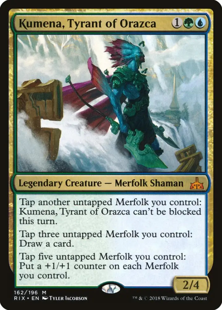 Kumena Tyrant of Orazca [Rivals of Ixalan] - MTG Single