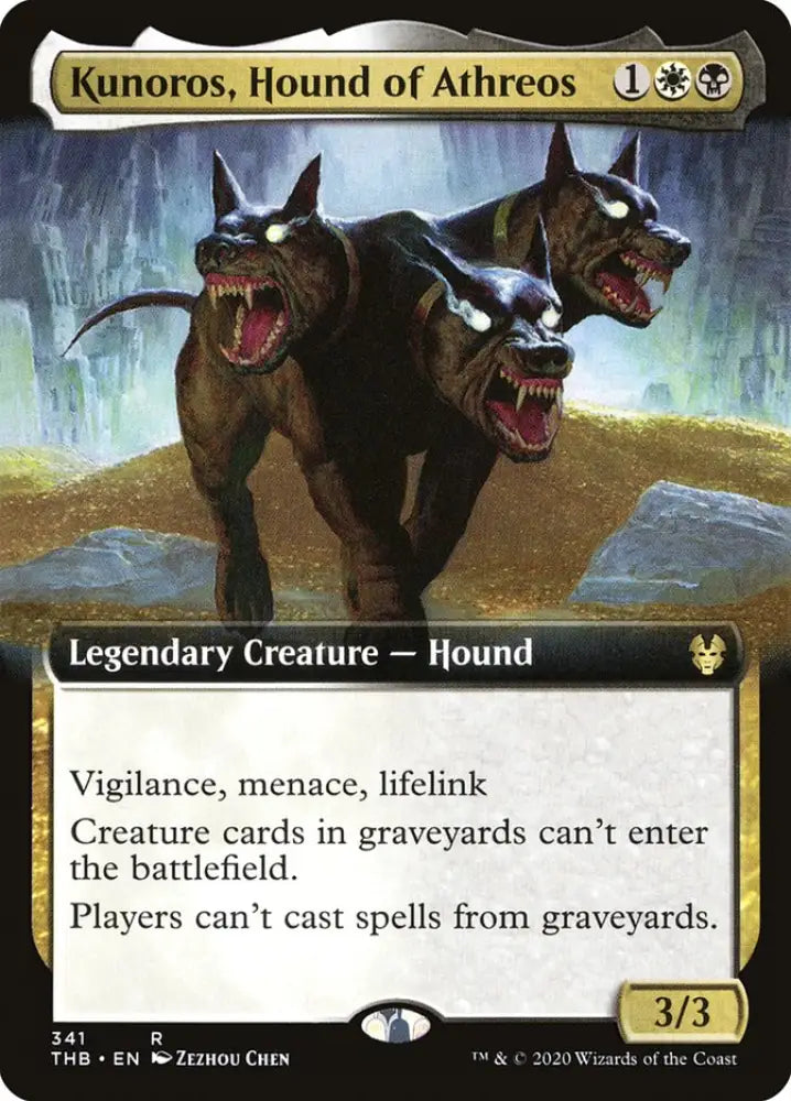 Kunoros Hound of Athreos (Extended Art) [Theros Beyond Death] - MTG Single