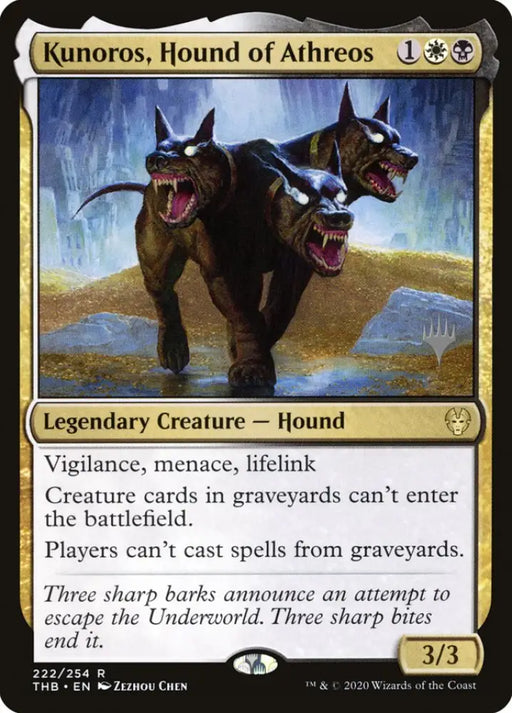 Kunoros Hound of Athreos (Promo Pack) [Theros Beyond Death Promos] - MTG Single