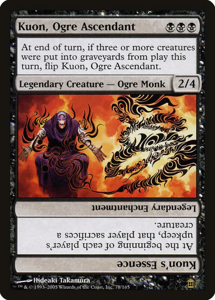 Kuon Ogre Ascendant // Kuon’s Essence [Saviors of Kamigawa] - MTG Single