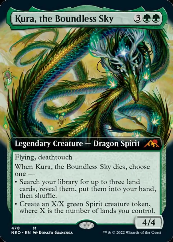Kura the Boundless Sky (Extended Art) [Kamigawa: Neon Dynasty] - MTG Single