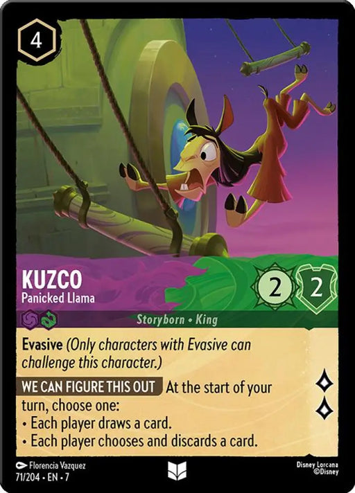Kuzco - Panicked Llama (71/204) [Archazia’s Island] - Lorcana Single
