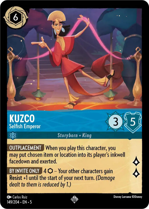 Kuzco - Selfish Emperor (149/204) [Shimmering Skies] - Lorcana Single