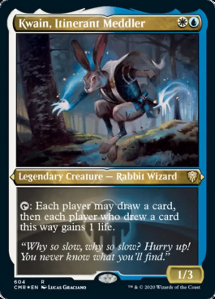 Kwain Itinerant Meddler (Etched) [Commander Legends] - MTG Single
