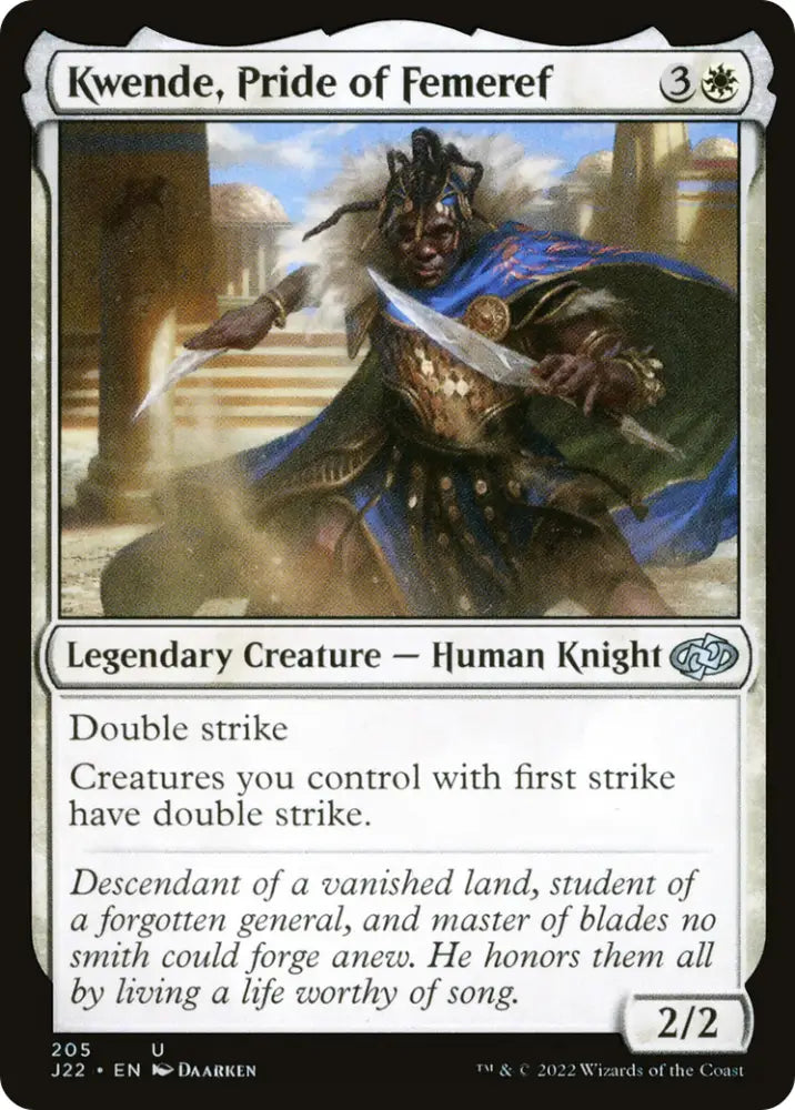 Kwende Pride of Femeref [Jumpstart 2022] - MTG Single