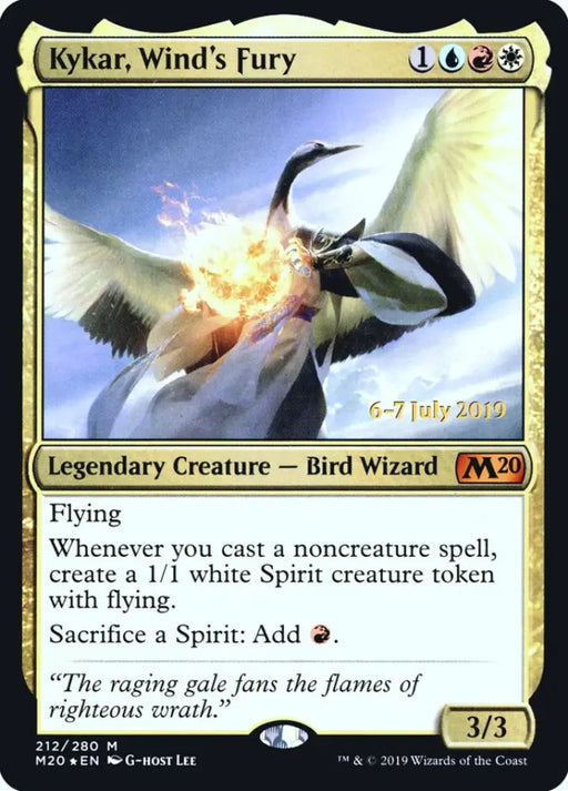 Kykar Wind’s Fury [Core Set 2020 Prerelease Promos] - MTG Single