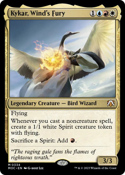 Kykar Wind’s Fury [March of the Machine Commander] - MTG Single