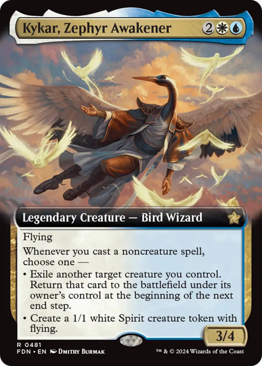 Kykar Zephyr Awakener (Extended Art) [Foundations] - MTG Single
