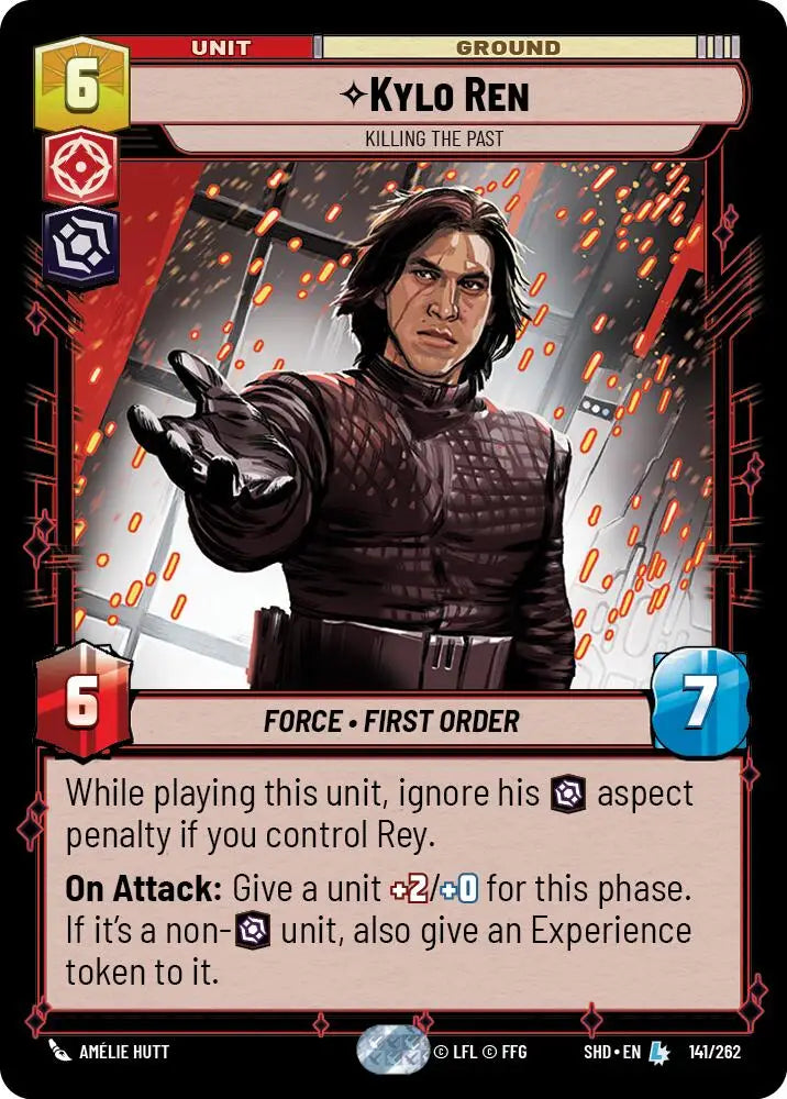 Kylo Ren - Killing the Past (141/262) [Shadows of the Galaxy] - Star Wars: Unlimited Single