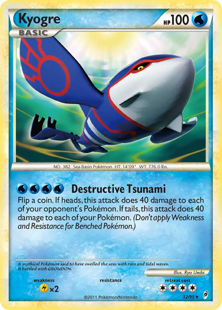 Kyogre (12/95) [HeartGold & SoulSilver: Call of Legends] - Pokemon Single